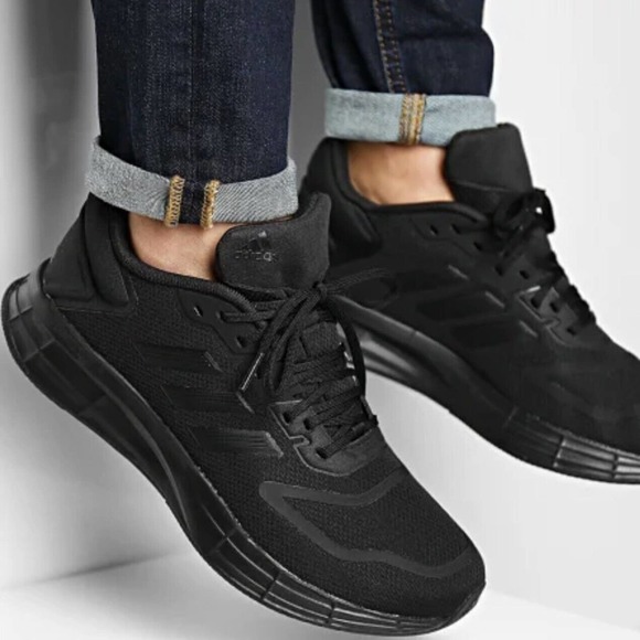 Adidas Duramo 10 Sneaker Mens Athletic Shoes Running Triple Black GY3856 - Picture 3 of 12